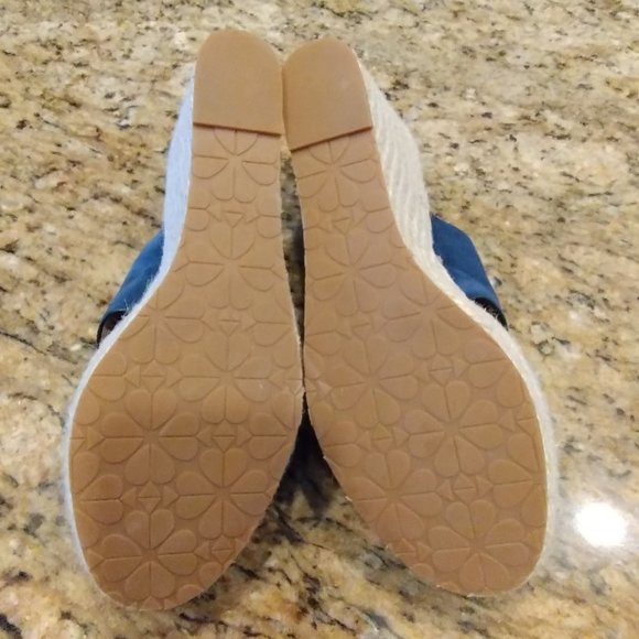 Kate Spade New York Tropez Espadrille Wedges Size 9B - Picture 7 of 15